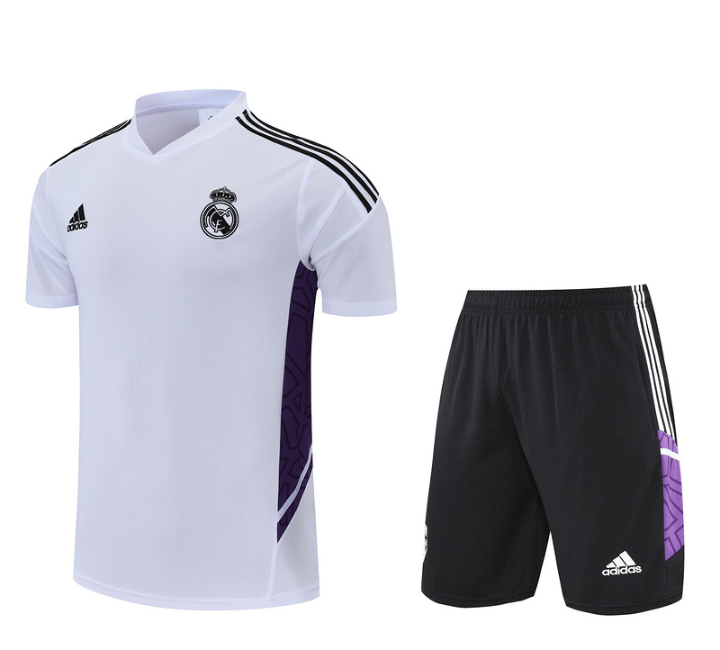AAA Quality Real Madrid 22/23 White/Purple Training Kit Jerseys
